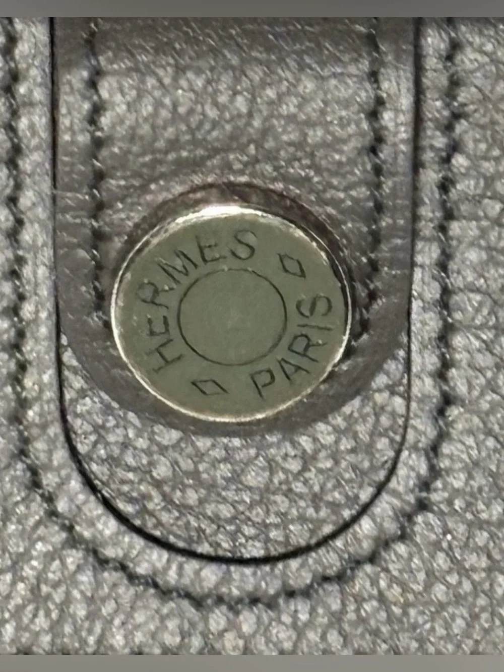 Hermes R.M.S. Card Holder Gris Meyer Evercolor 2023 B Stamp